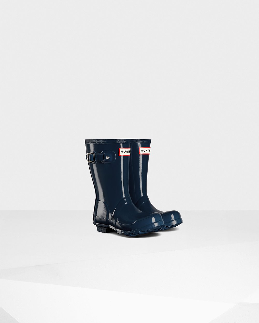 Kids Rain Boots - Hunter Original Little Gloss (45NHFDAIG) - Navy